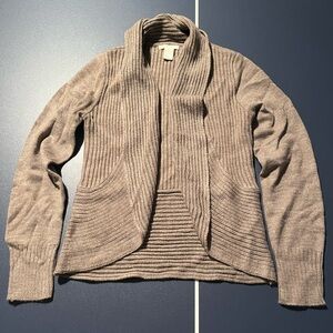H&M Women's Ribbed Tan Cardigan